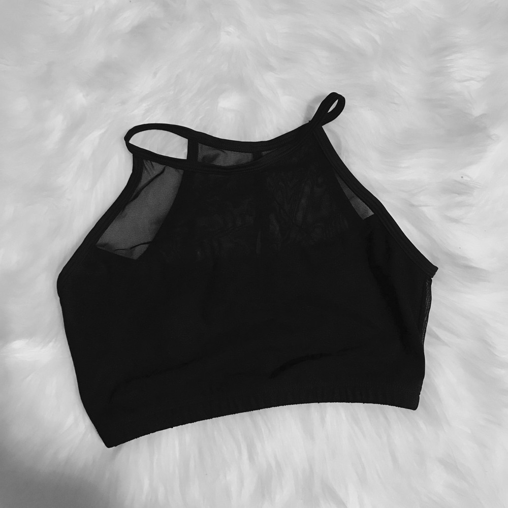 Mesh crop top barely worn